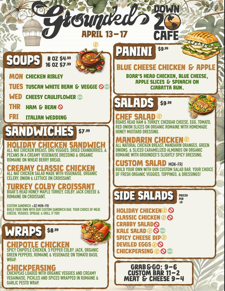 Weekly Deli Menu
