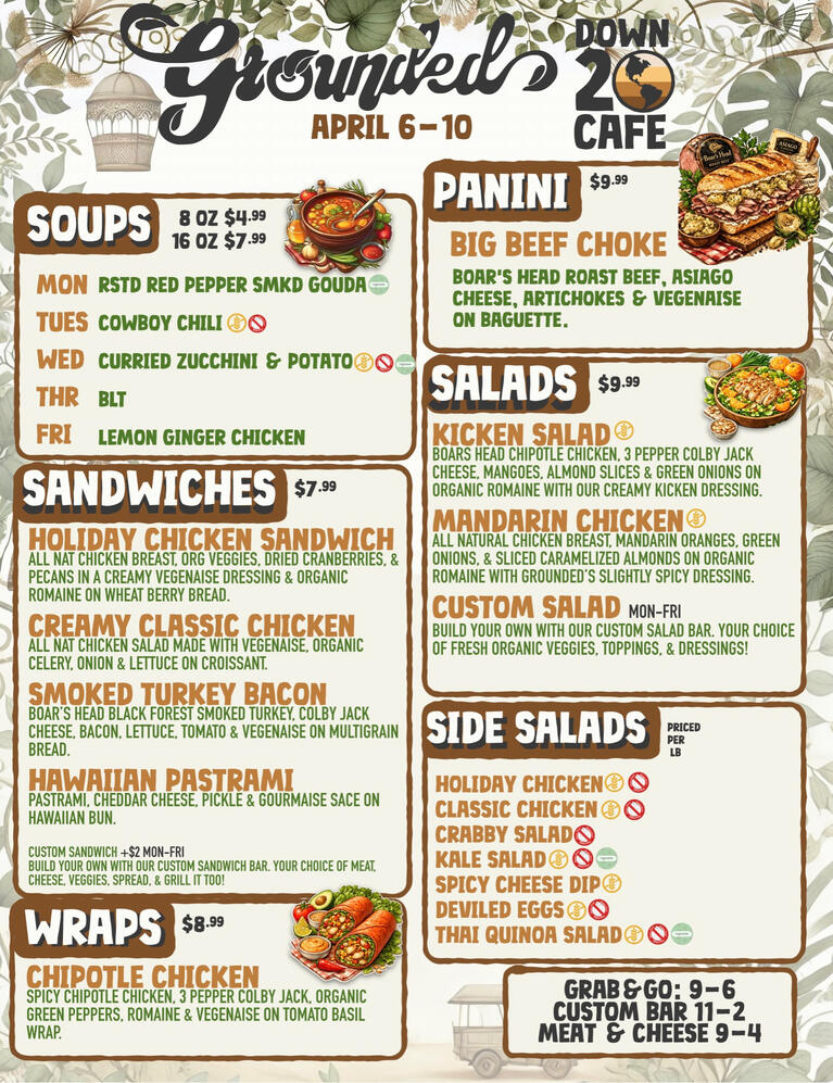 Weekly Deli Menu