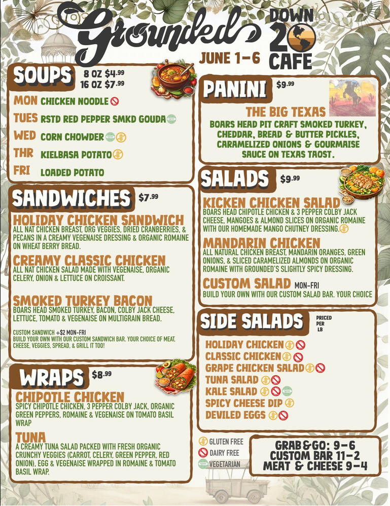 Weekly Deli Menu